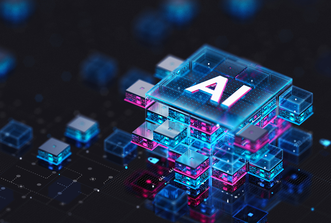 AI computing chip concept