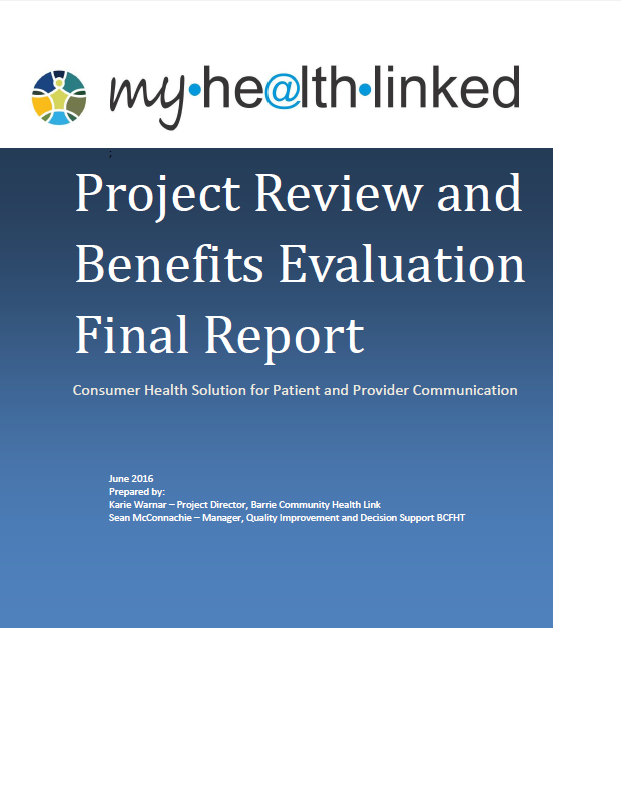 Examen Du Projet Myhealthlinked Et Rapport Final Sur Lévaluation De