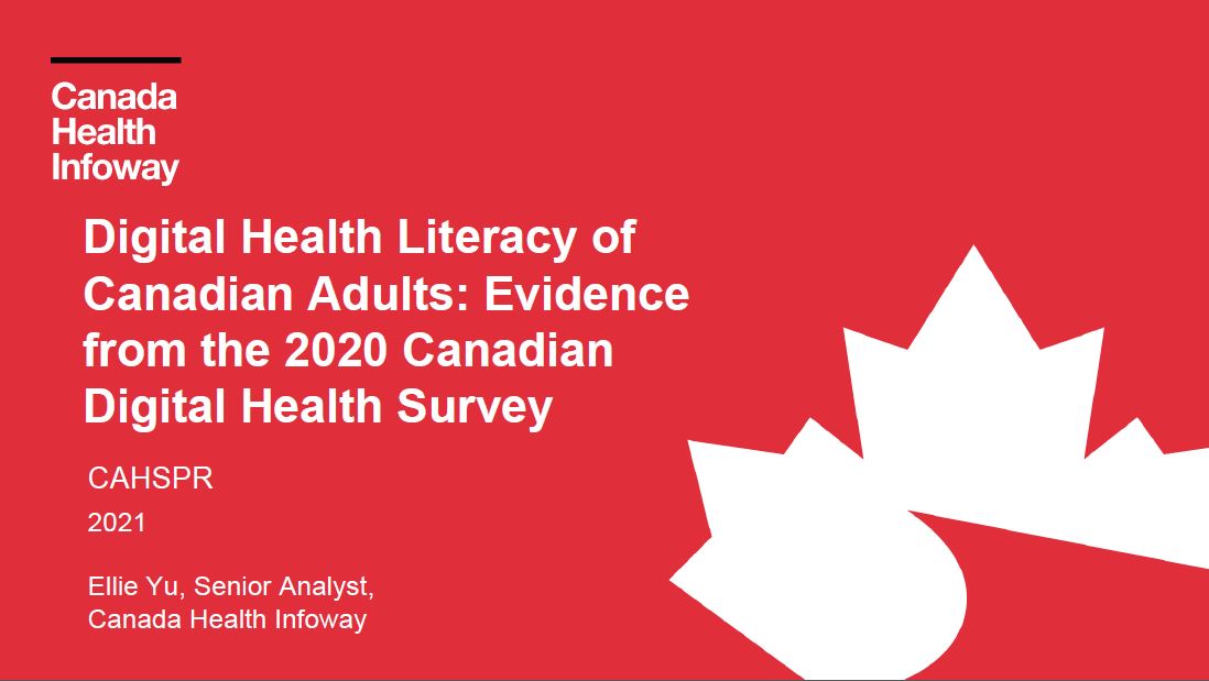 Digital Health Literacy Of Canadian Adults: Evidence From The 2020 ...